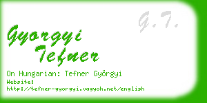 gyorgyi tefner business card