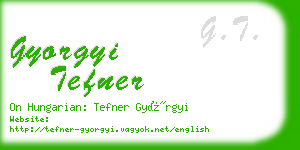 gyorgyi tefner business card